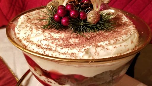 photo of Christmas trifle