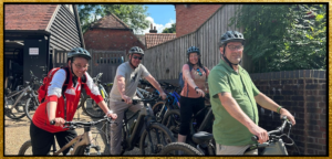 ecv guests on bicycles