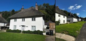 photo of Milton Abbas thatched cottages