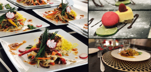 collage of dishes from Laura's recipe book