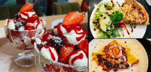 collage of various dishes in Laura's online recipe book