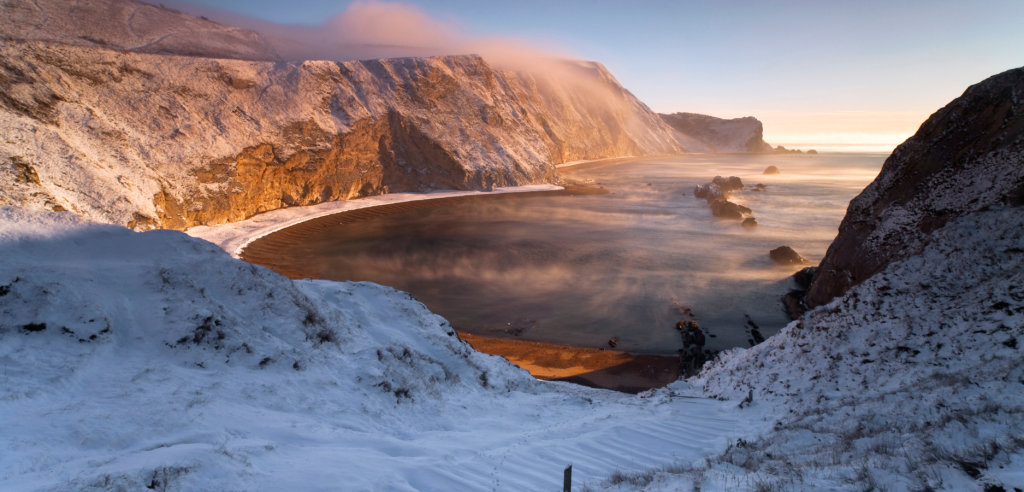 photo of St Oswalds Bay on the world heritage coastline of Dorset photo of St Oswalds Bay on the world heritage coastline of Dorset