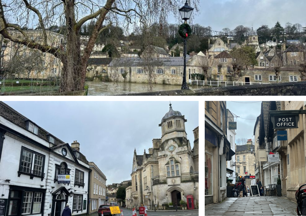Collage showing scenes in Bradford on Avon