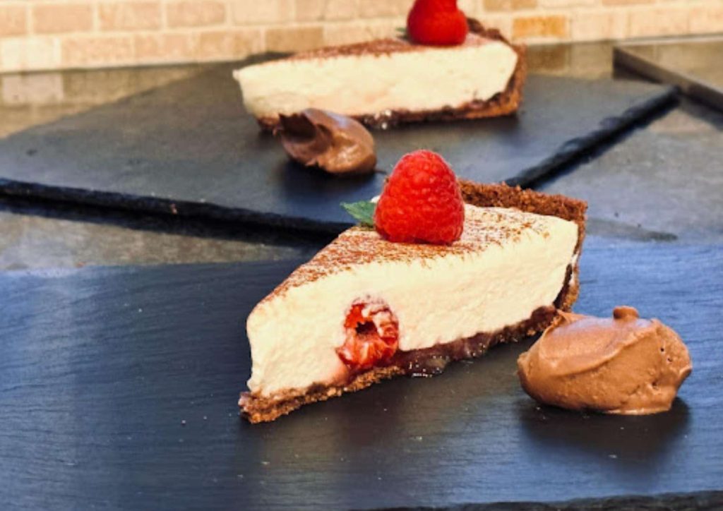 photo of Laura's No-Bake White Chocolate & Raspberry Cheesecake photo of Laura's No-Bake White Chocolate & Raspberry Cheesecake
