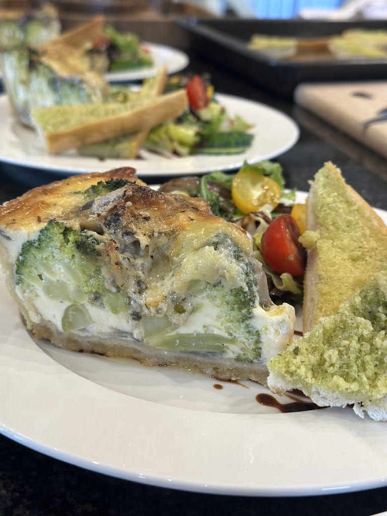 photo of Laura’s Broccoli and Stilton Deep Dish Quiche